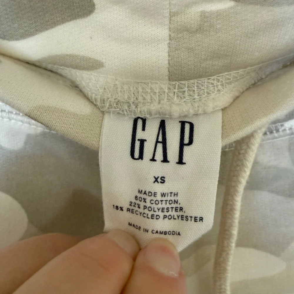 GAP Women Camo Jogger Sweatpants‎ XS Cotton Polyester Blend Casual Comfort